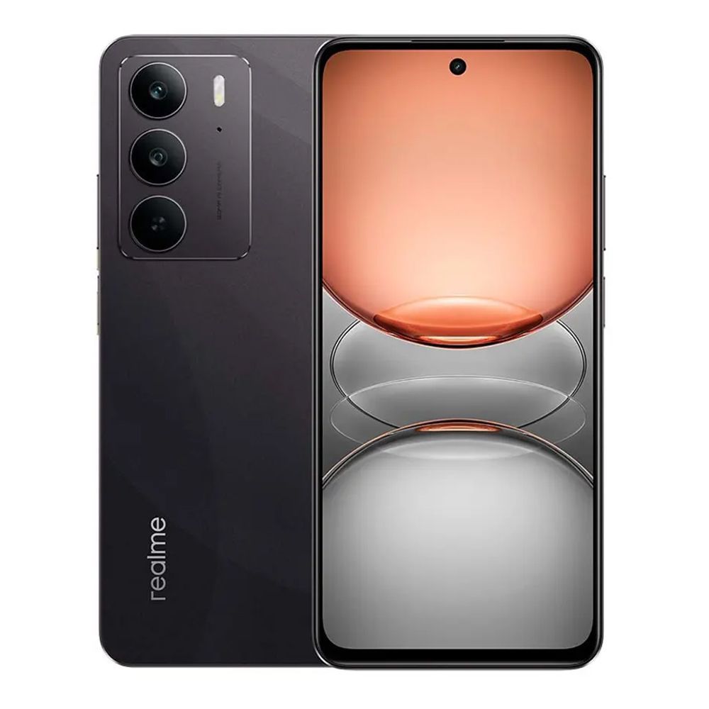 Realme C75 Smartphone, 6.72 Inches FHD Display, 8GB + 128GB, 6000mAh Battery, IP69 Dust & Water Resistance, Storm Black