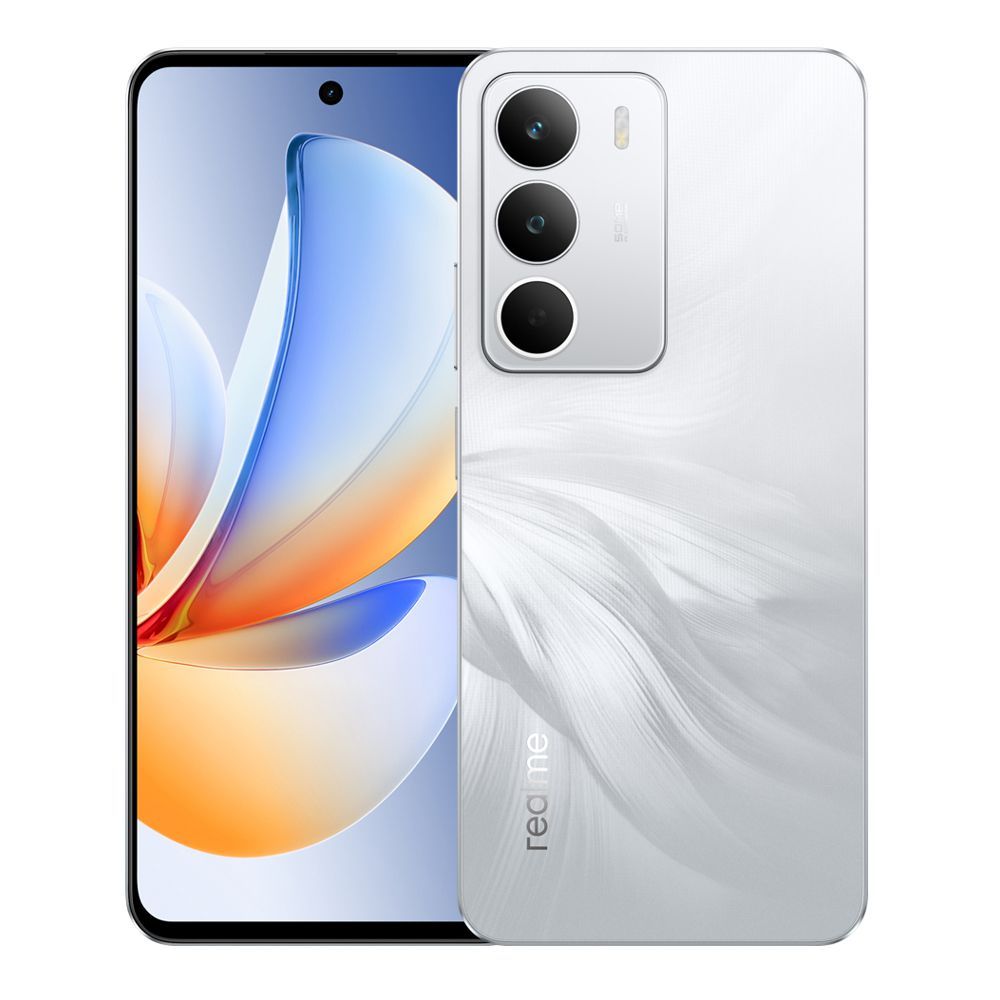 Realme C71 Smartphone, 6.67 Inches HD+ Display, 6GB + 128GB, 6300mAh Battery, Water Resistance, White Swan