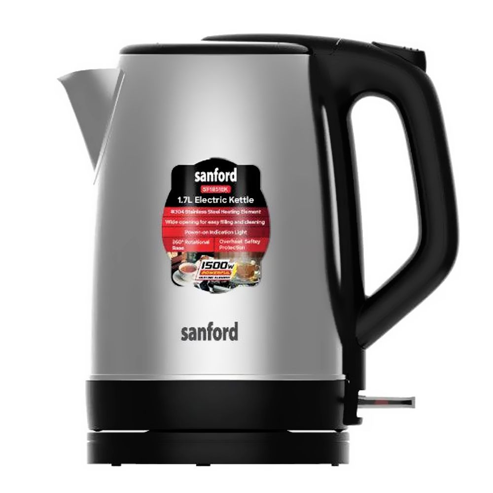 Sanford Electric Kettle, 1500W, 2220-240V, 1.8 Liter, SF-3343EK
