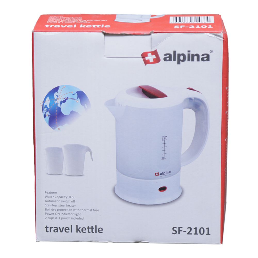 Alpina Travel Kettle, 920-1100W, 0.5 Liter, SF-2101