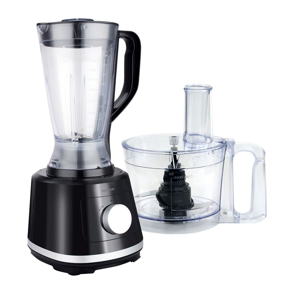 Sencor Multi-Function Food Processor, 800W, 2.1 Liters + 1.5 Liter, SPF4051BK