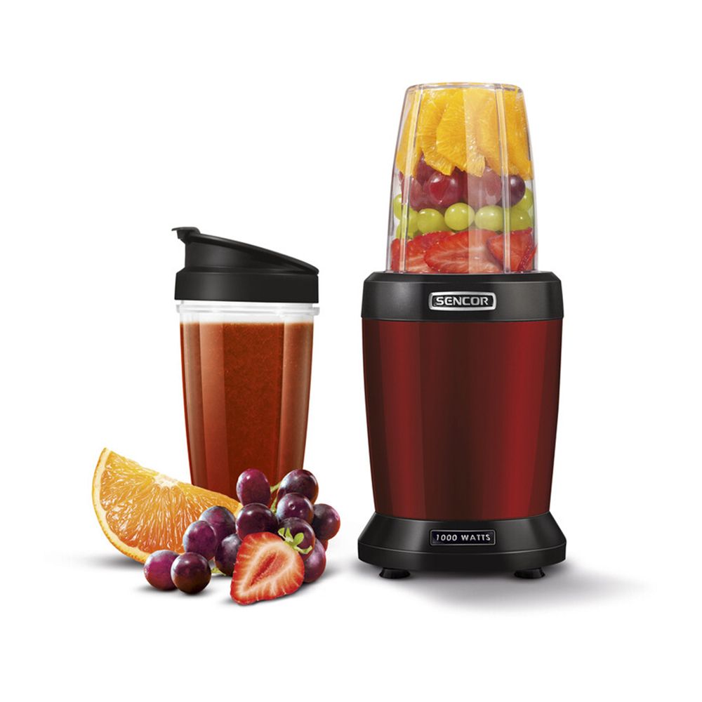 Sencor Nutri Blender Smoothie Juicer Blender, 1000W, 22000RPM, 0.8 Liter + 1 Liter, BPA Free, SNB4301RD