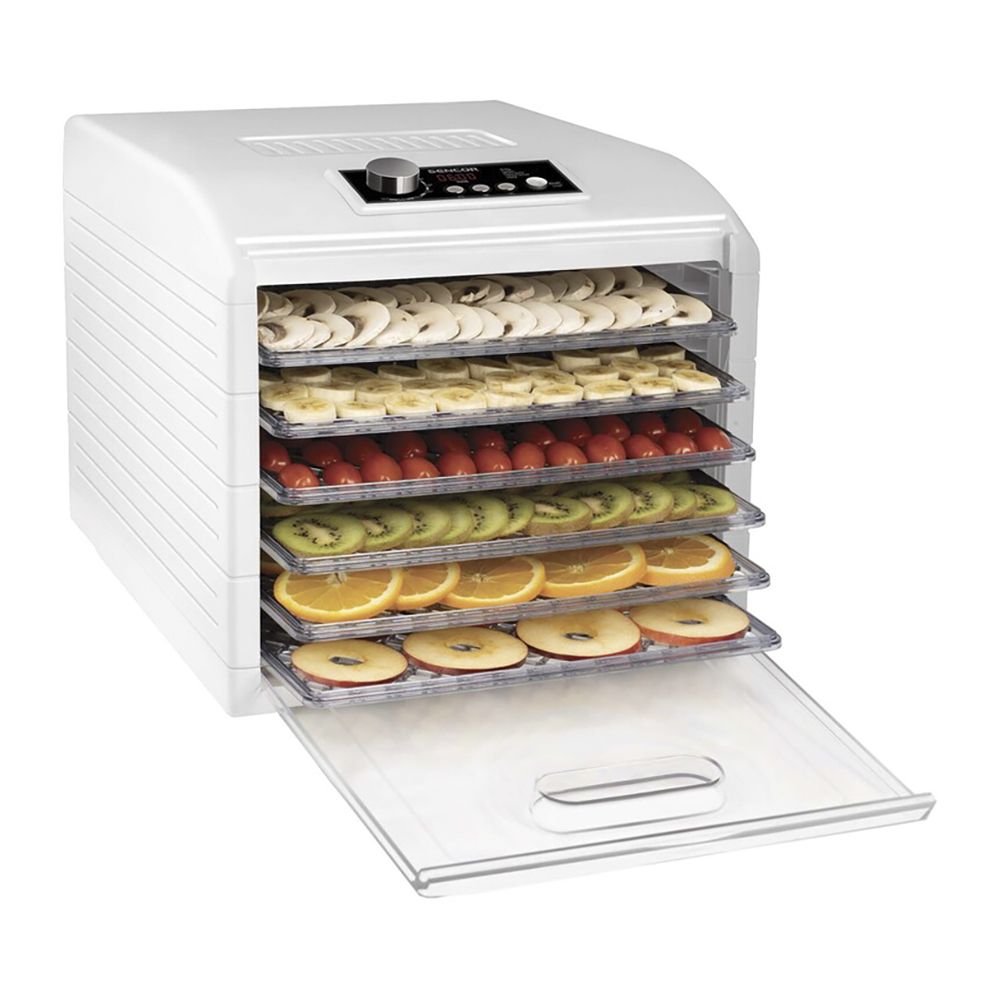 Sencor Food Dehydrator, 500W, 12.9 X 11.8 Inches Tray, SFD6500WH