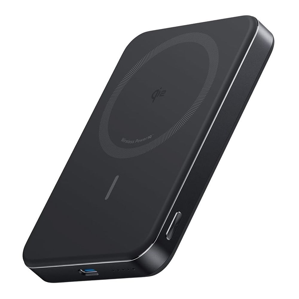 Anker MagGo Ultra-Slim Magnetic Power Bank, 10000mAh, 30W, USB-C Port, Black, A1664H11