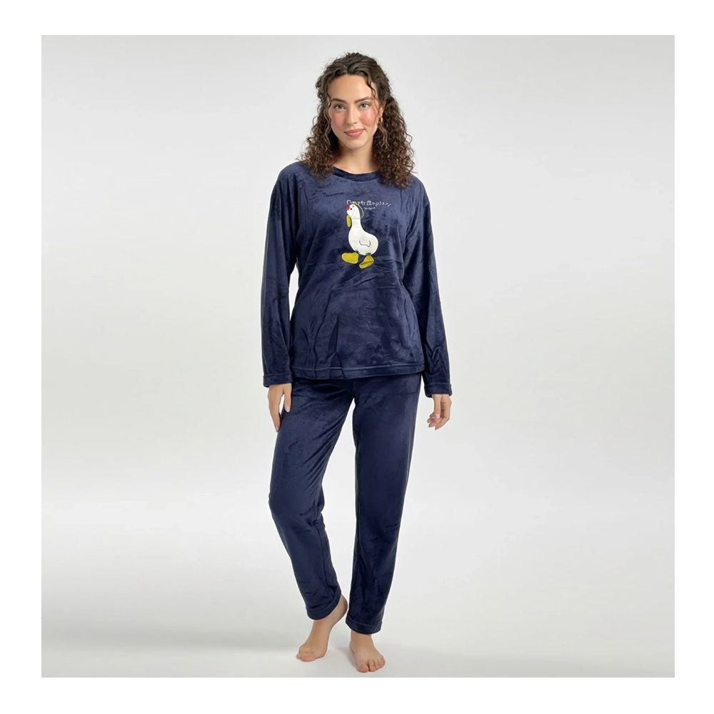Sajiero Women's Duck Pajama Suit, Fleece