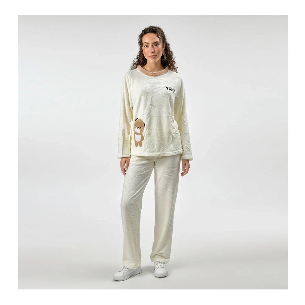 Sajiero Women's Pajama Suit, Fleece, Soft Mood