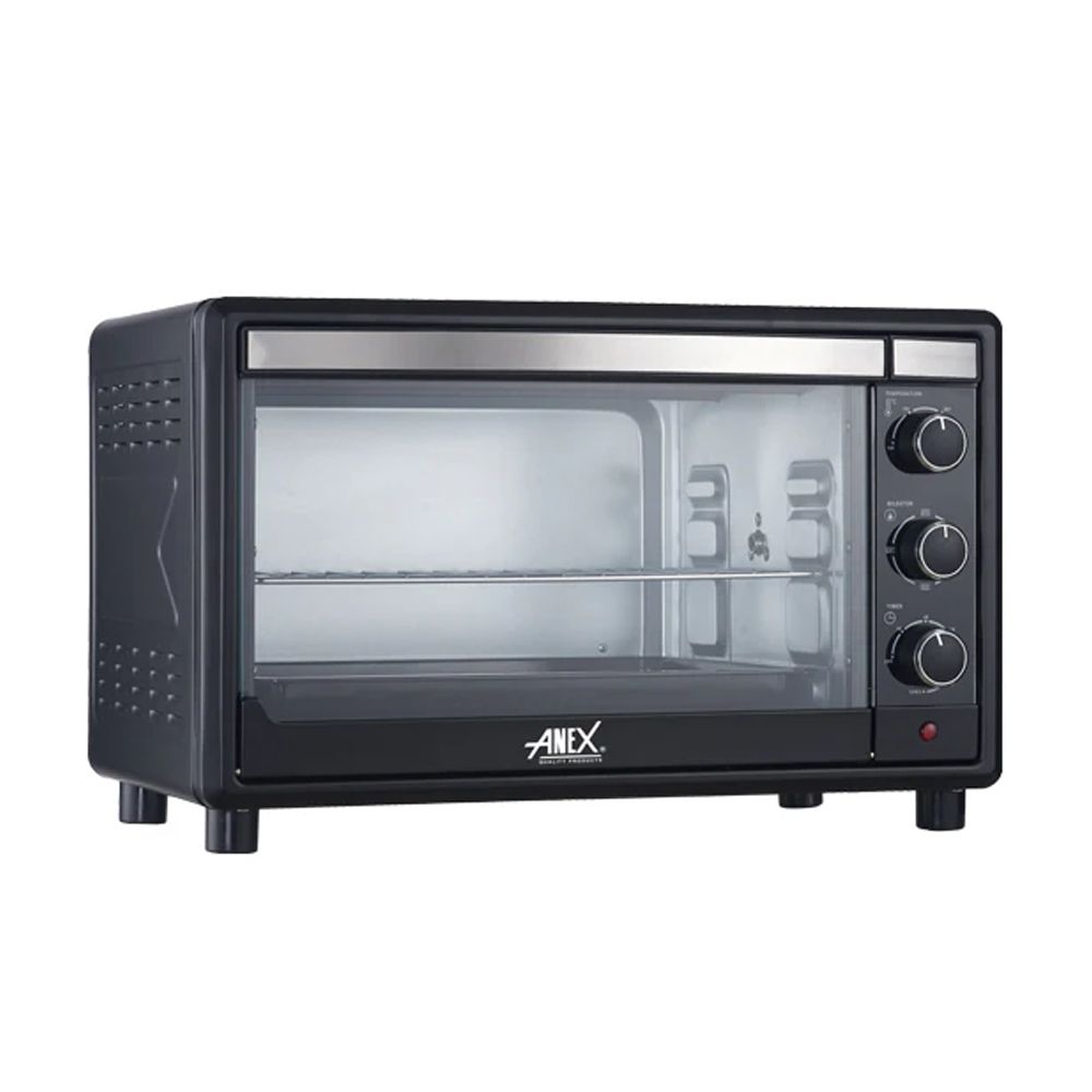 Anex Deluxe Oven Toaster, 1600W, 220V-240V, 32 Liters, Black, AG-3067