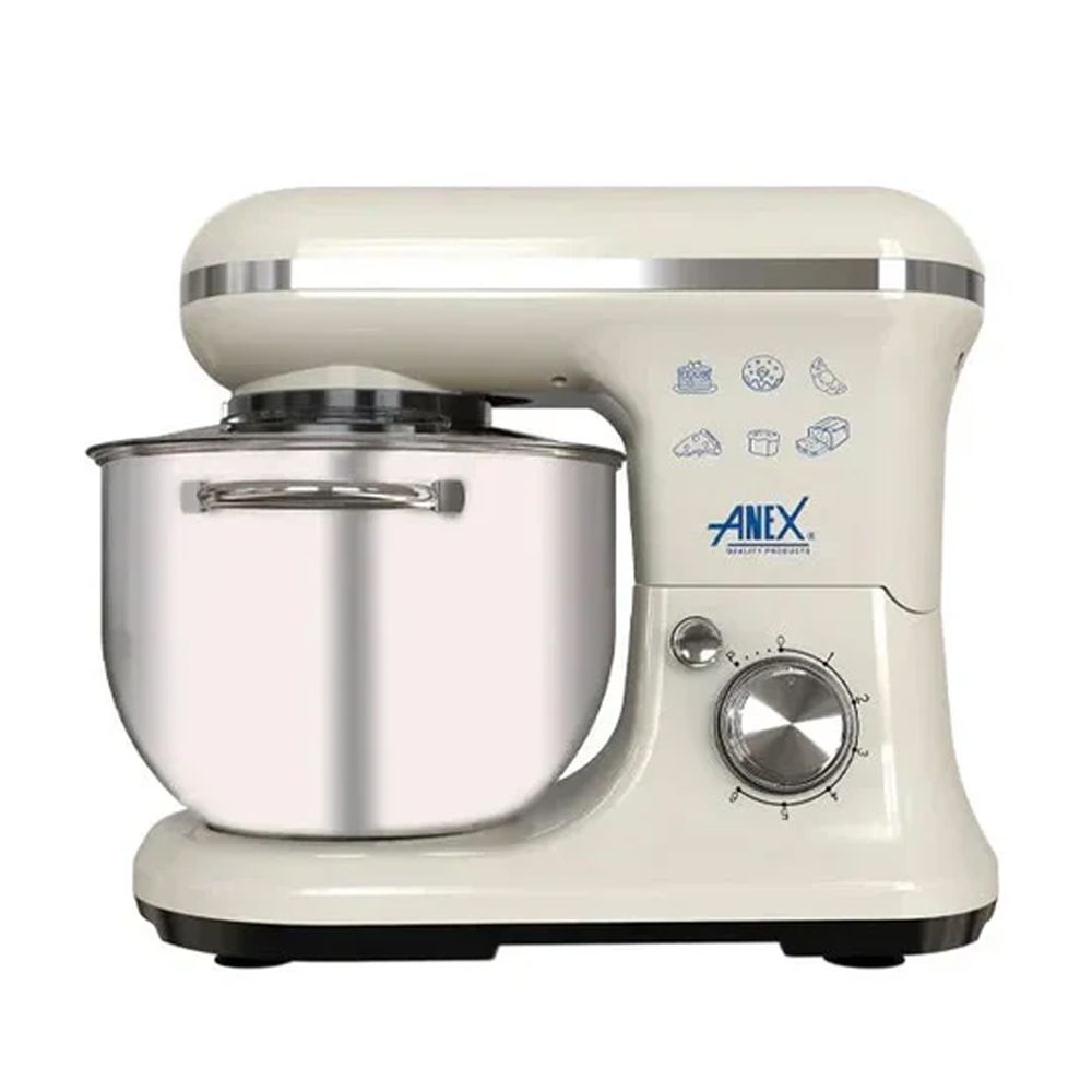 Anex Deluxe Stand Mixer Beige, 1200W, 220-240V, 5 Liters, AG-834