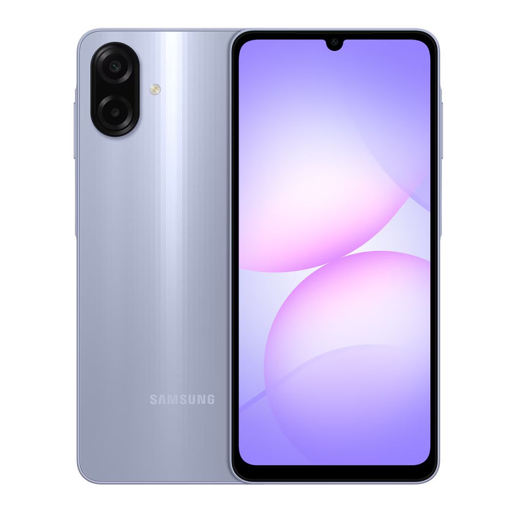 Samsung A07 Smartphone, 6.7 Inches PLS LCD Display, 4 + 64GB, 5000mAh Battery, IP54 Dust Protected & Water Resistant, Light Violet