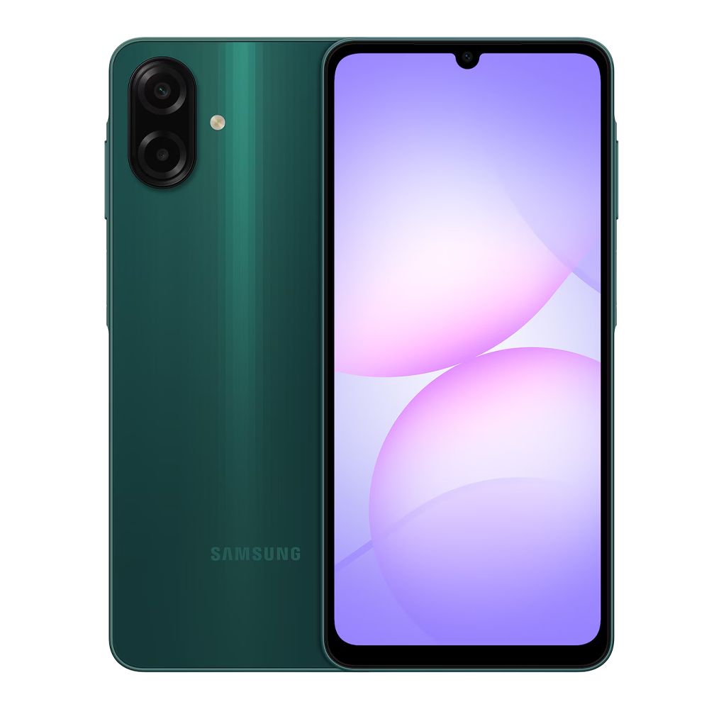 Samsung A07 Smartphone, 6.7 Inches PLS LCD Display, 6 + 128GB, 5000mAh Battery, IP54 Dust Protected & Water Resistant, Green