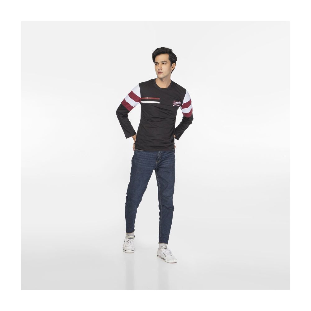 Pace Setters R-Neck Fancy T-Shirt, Black, 112