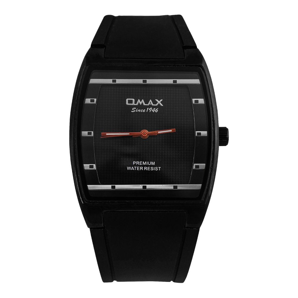 Omax Men's Water Resistant Analog Strap Watch, D006M22X
