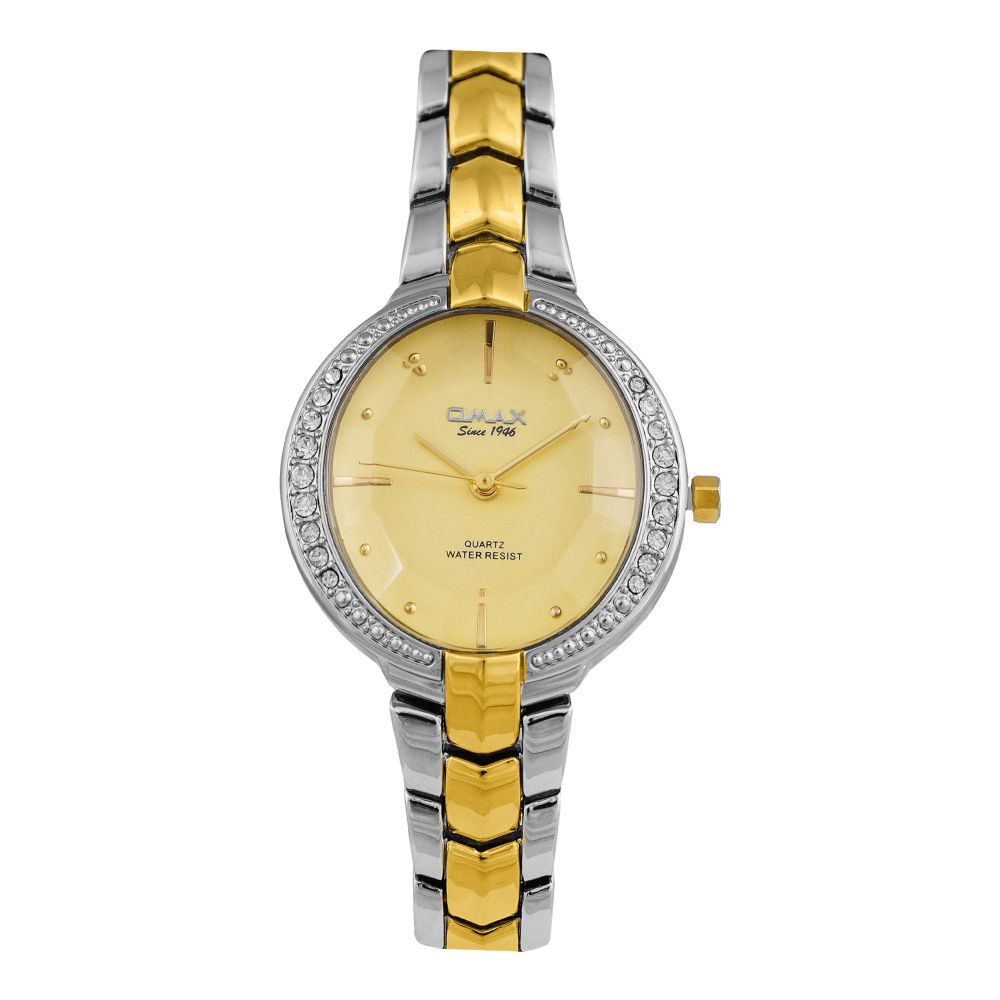Omax Women's Water Resistant Analog Chain Watch, 00JEC046N001