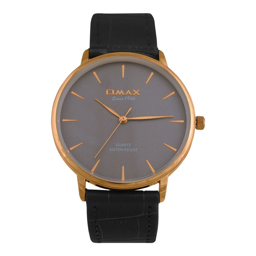 Omax Men's Water Resistant Analog Strap Watch, HX03R99I