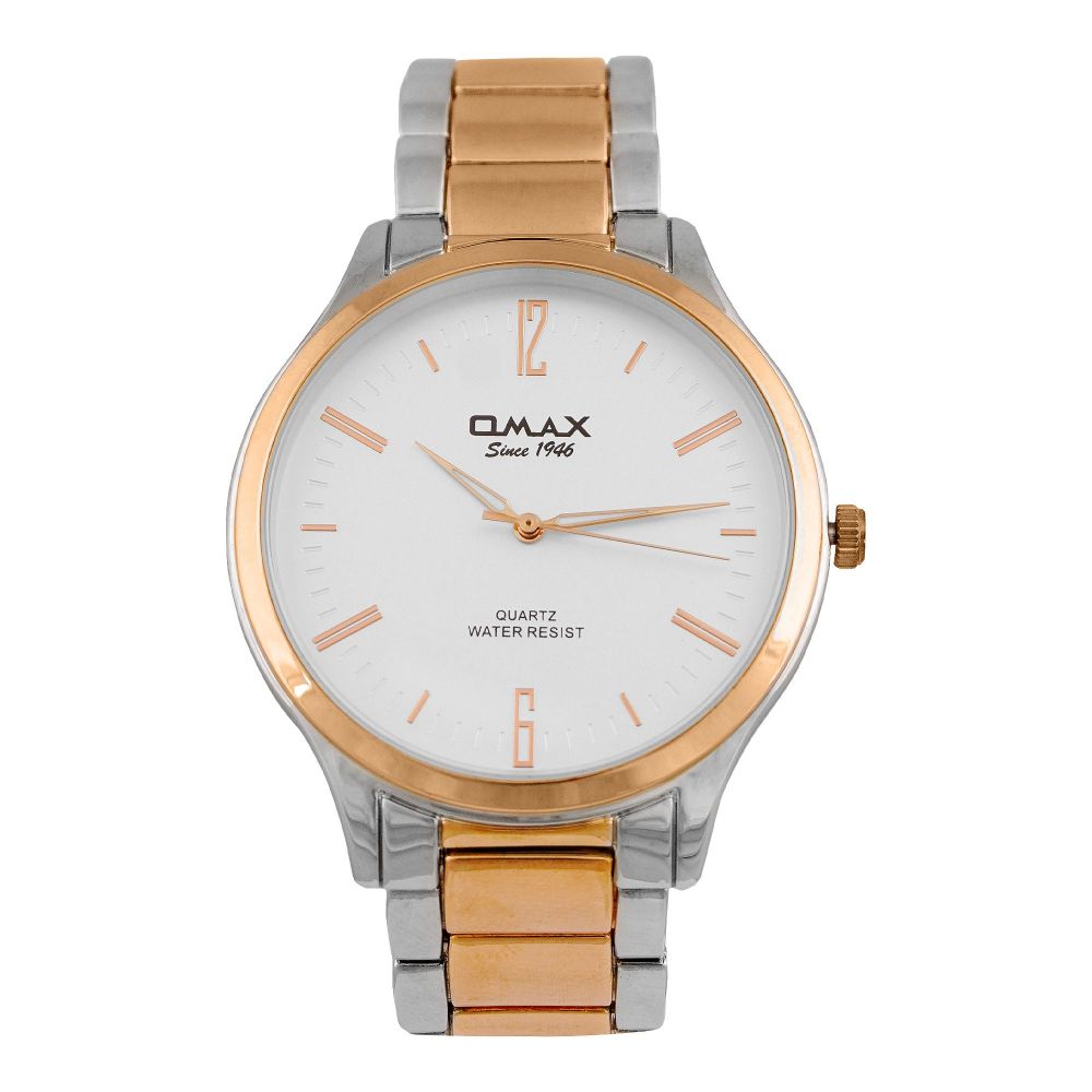 Omax Men's Water Resistant Analog Chain Watch, 00HBC287N018