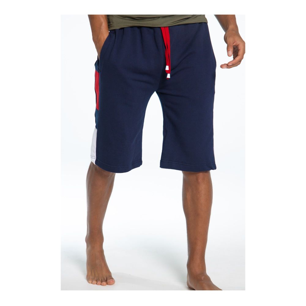 Basix Silid Navy Men's Shorts, Red & White Contrast, MS-502