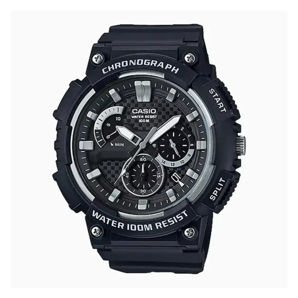 Casio Men's Band Chronograph Watch, MCW-200H-1AVDF