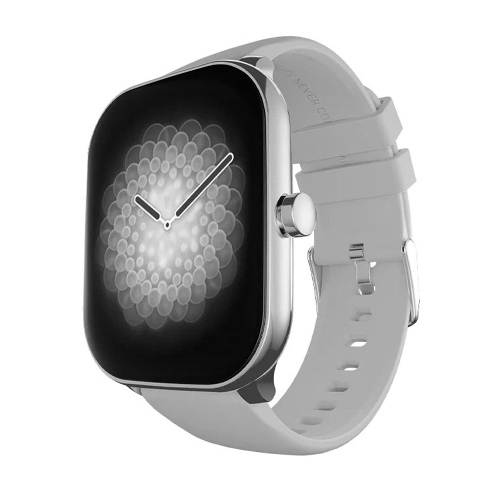 Ronin R-06 Smart Watch, 2.04 Big Amoled Display, Silver Dial With Grey Strap +1 Free Black Silicon Strap