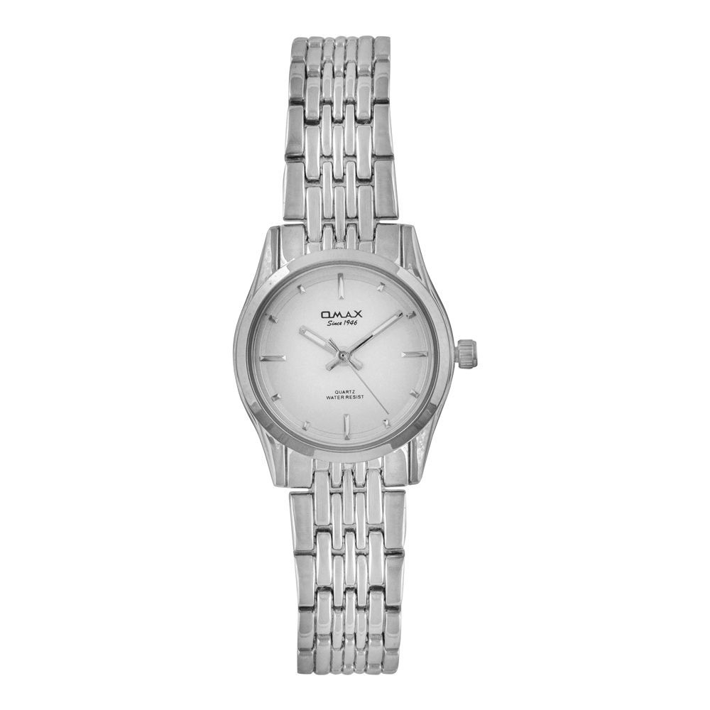 Omax Women's Silver Round Dial & Bracelet Analog Watch, HSA046P008