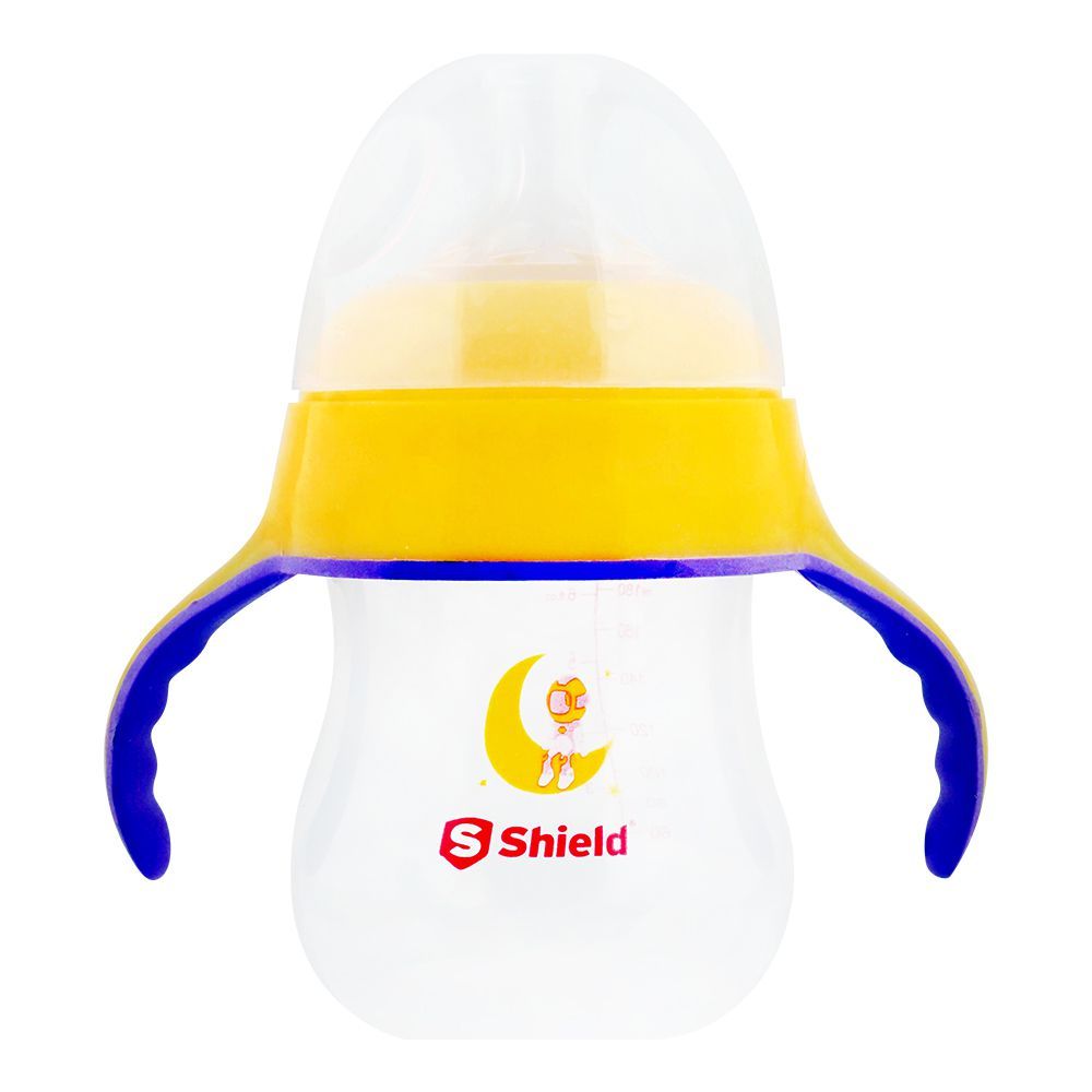 Shield Wide Neck Feeder, 6m+, Yellow, 180ml
