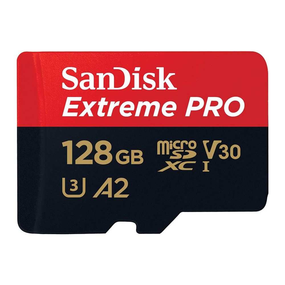 Sandisk Extreme Pro Micro SDXC UHS-1 Card, 128GB With Adapter, 200MB/s