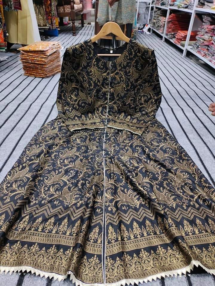 Stitched Front open Long Maxi Lawn New Arrival 2023