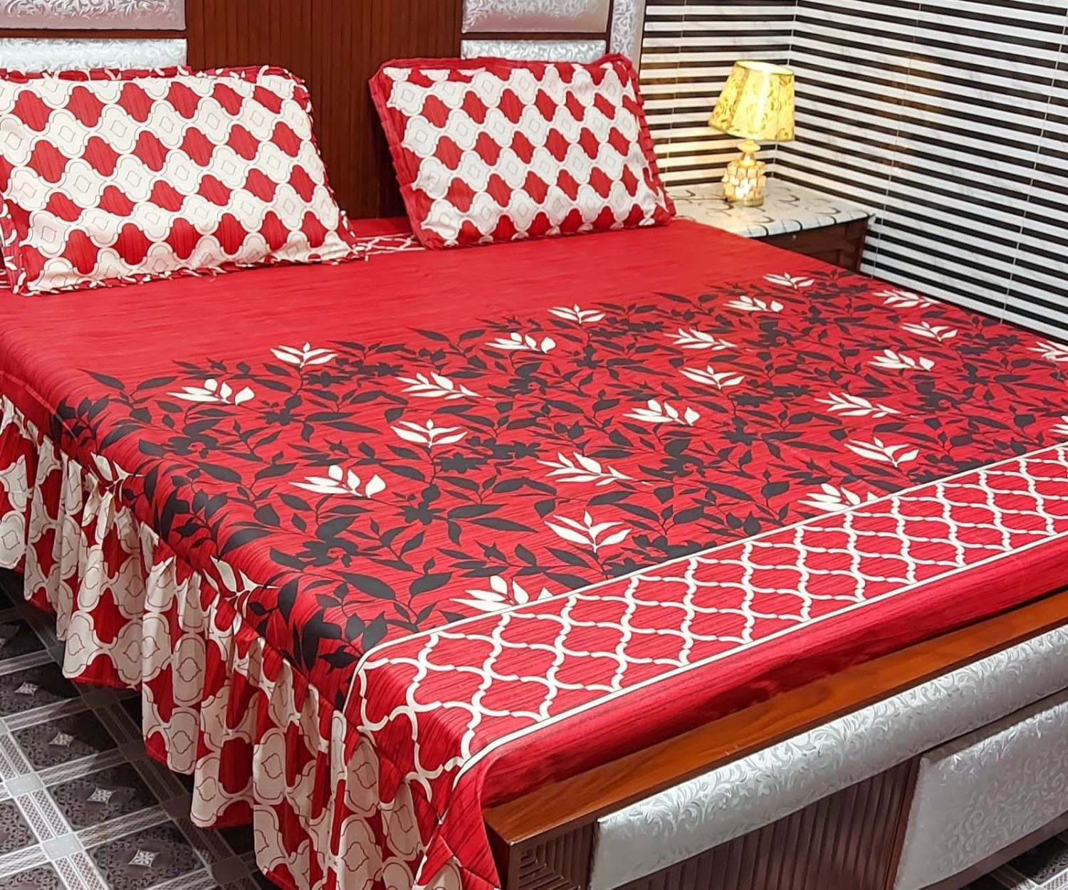 Frill Printed bedsheet