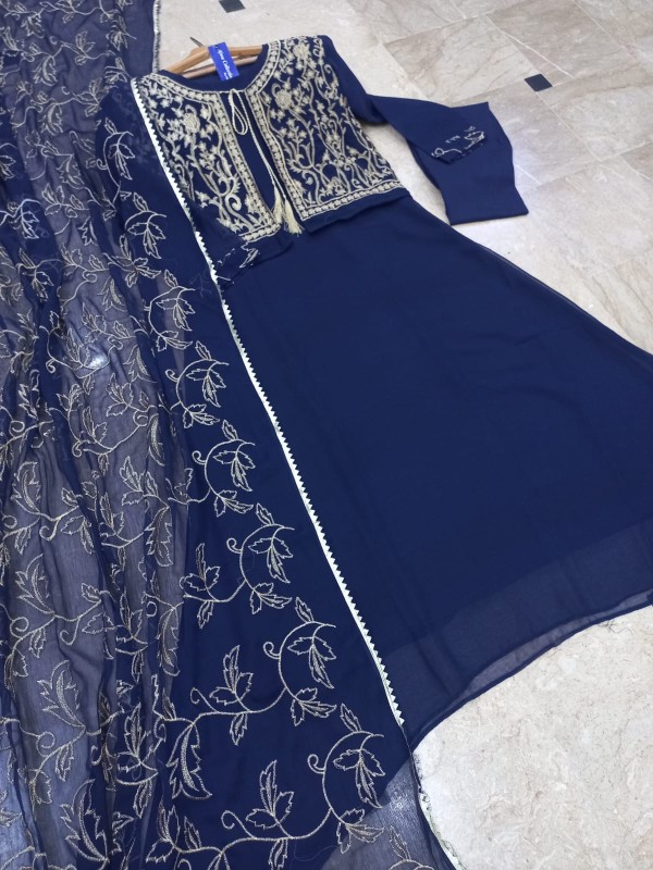 Highly Embroidery 2 Pcs Suit